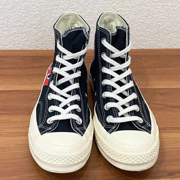 CONVERSE X Comme des Garçons PLAY High Top Chuck 70 Unisex Sneakers Women’s 7 - Picture 5 of 16